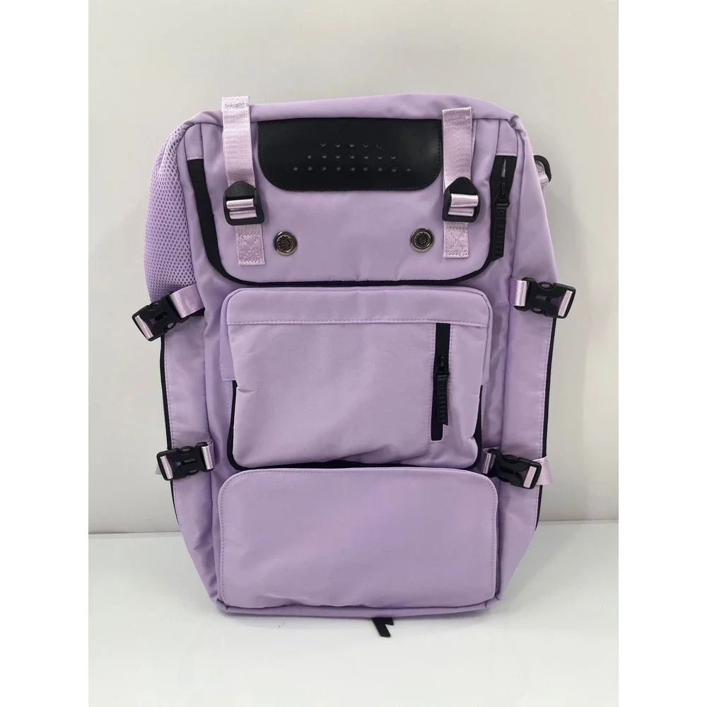 Lavender Purple Tactical Multi-Pocket Travel Backpack with Laptop Sleeve